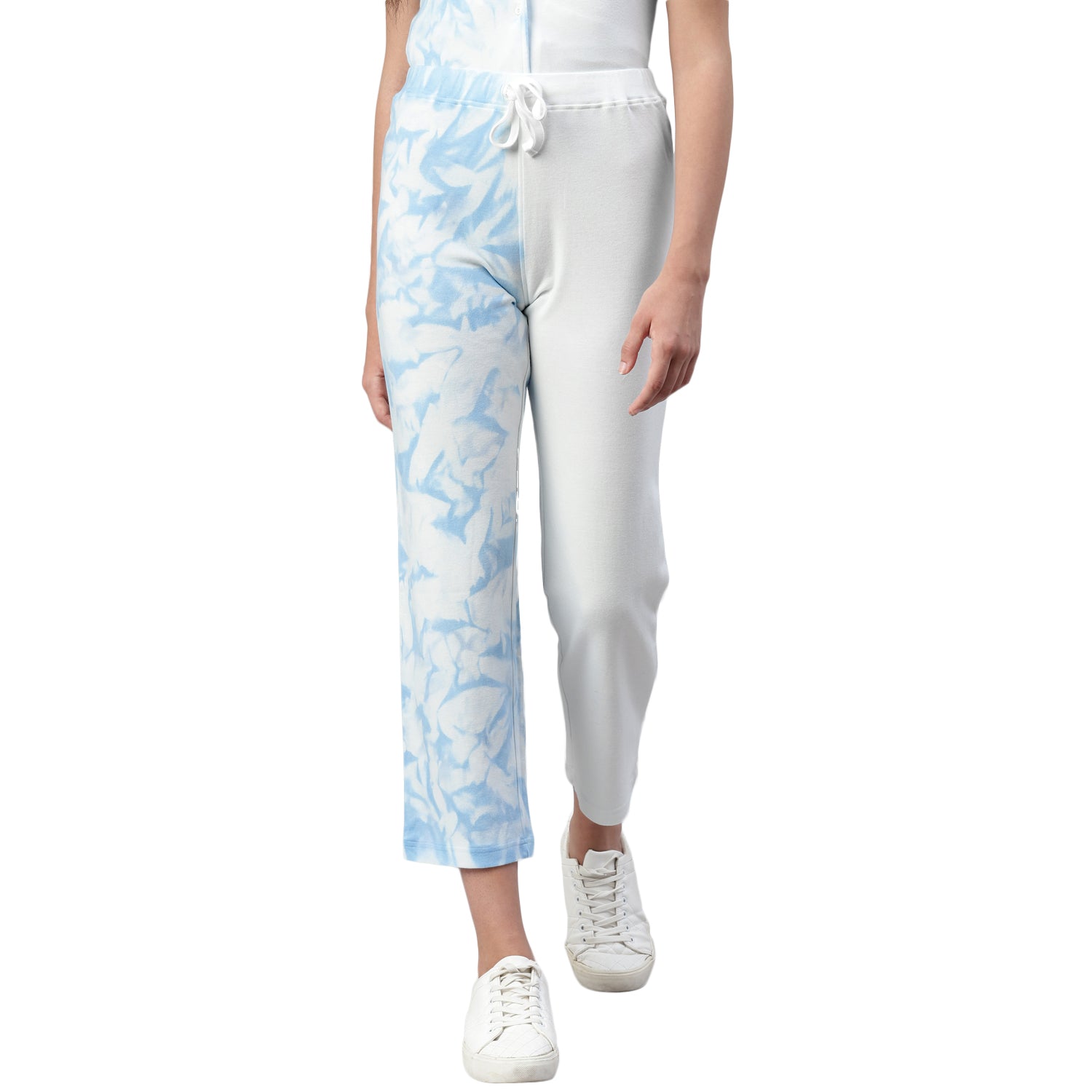 Dye Blue Wide Leg Pant